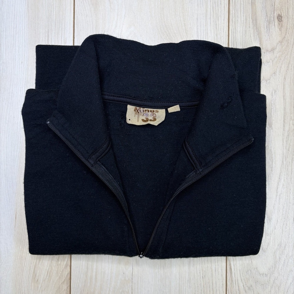 Minus 33 Mid Weight 245 Isolation 1/4 Zip Sweater 100% Merino Wool Mens Large